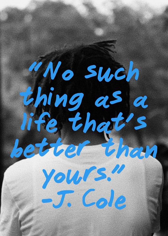 J. Cole Inspirational Quote Poster