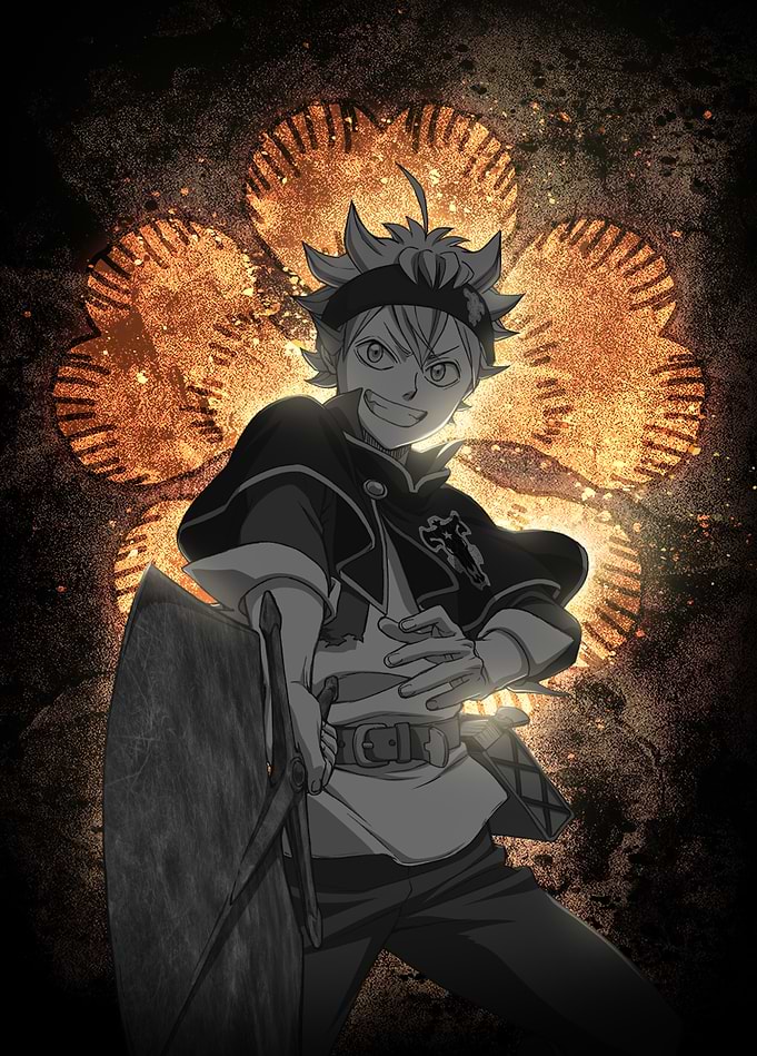 Black Clover: Asta's Fiery Five-Leaf Grin