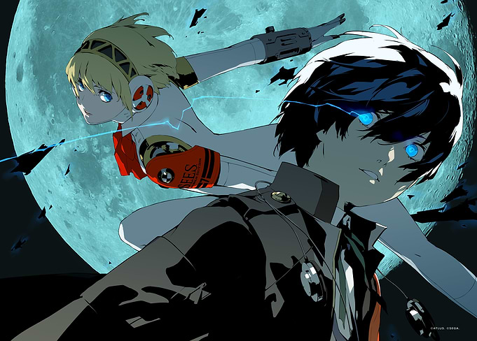 Moonlit Resolve: Persona 3's Unyielding Duo