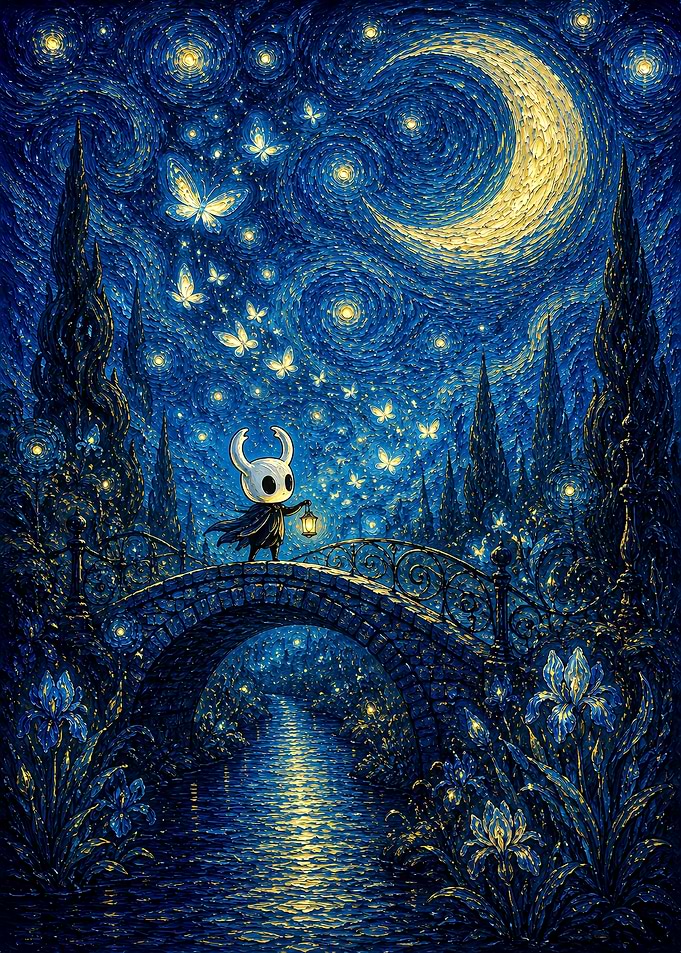 Hollow Knight Starry Night Bridge