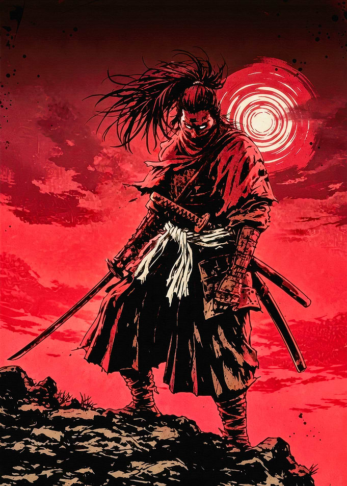 Red Ronin Samurai Warrior