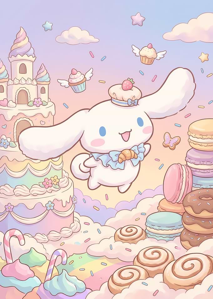 Cinnamoroll in a Sweet Candy Kingdom