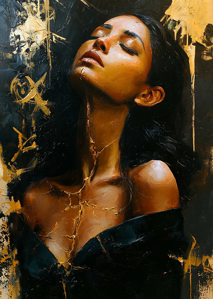 Woman in Silent Ascent
