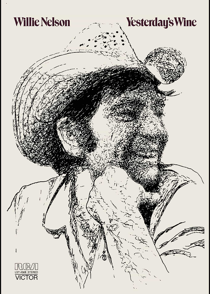 Willie Nelson Yesterday's Wine Album Cover