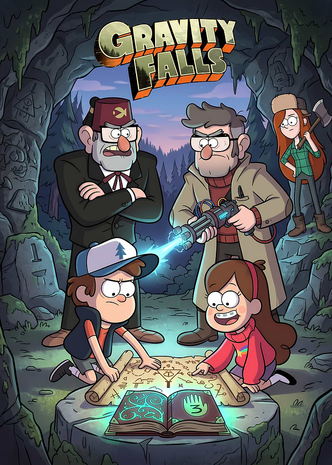Gravity Falls Characters with Journal 3