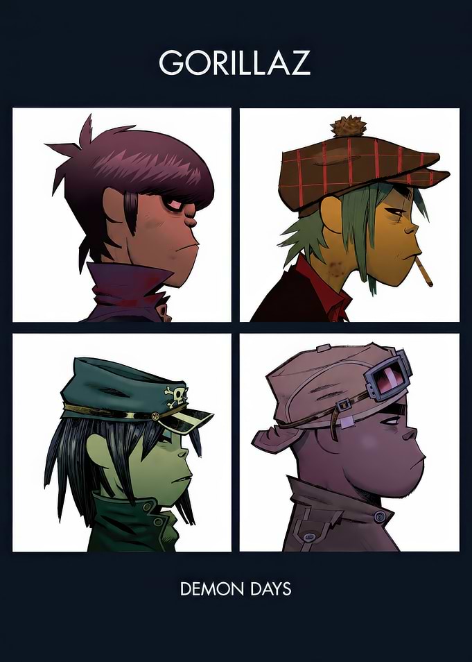 Gorillaz Demon Days Album Cover Art