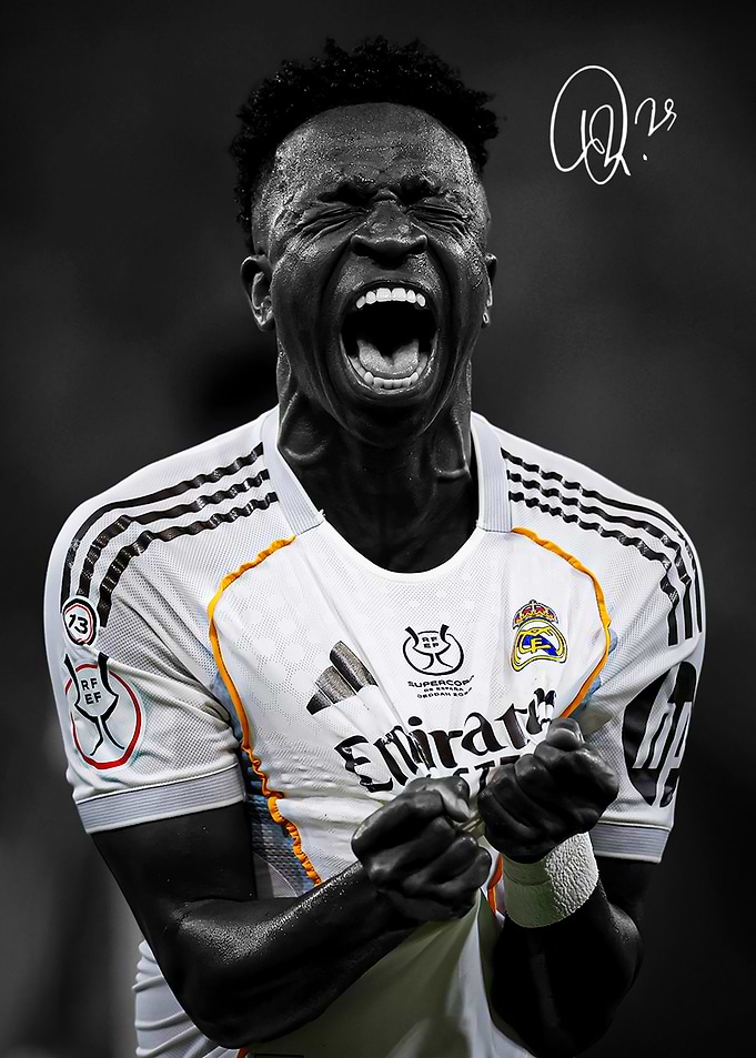 Vinicius Jr. Celebrating Real Madrid Victory