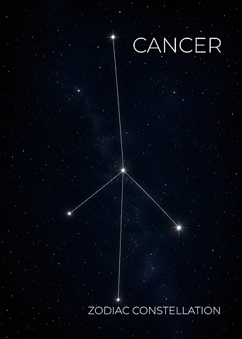 Cancer - The Crab Constellation Poster