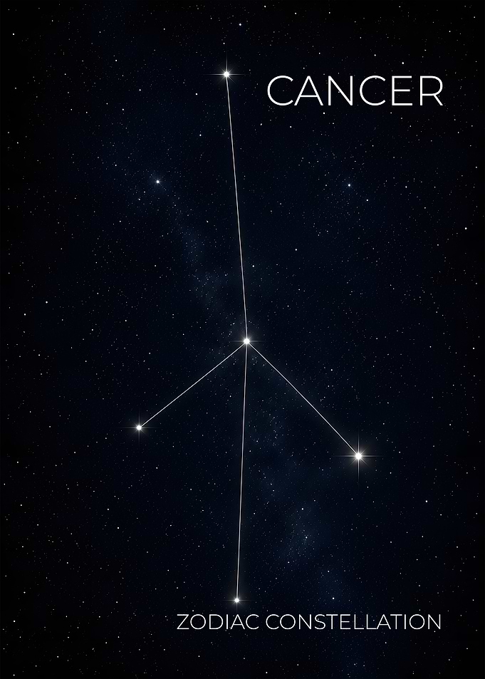 Cancer - The Crab Constellation Poster