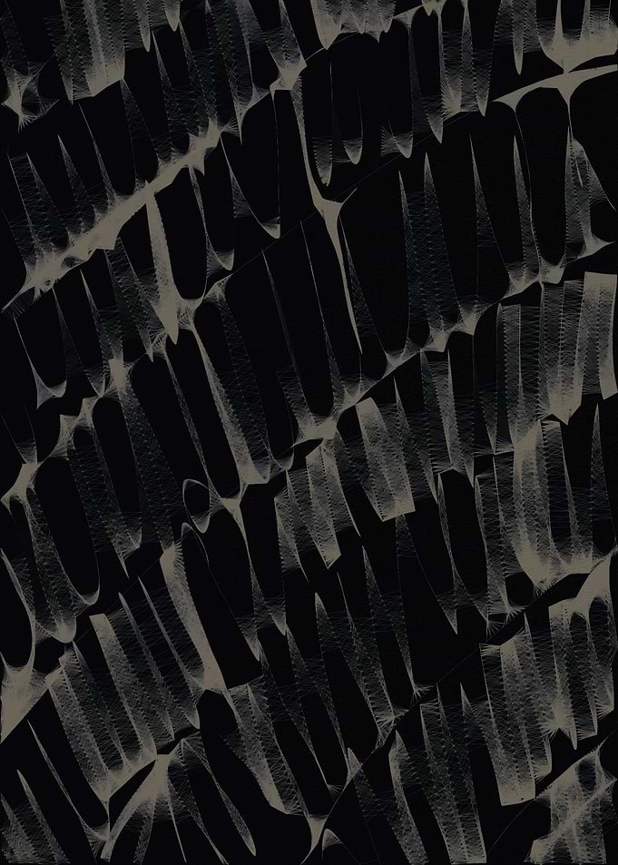 Abstract Monochrome Geometric Pattern