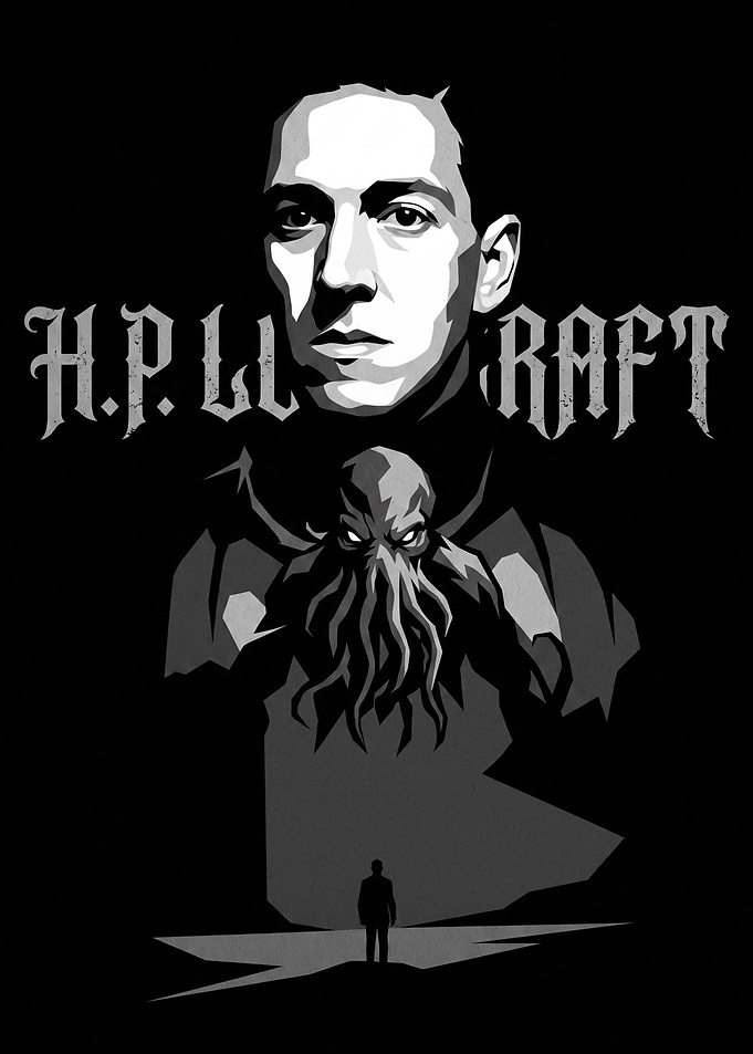H.P. Lovecraft Cthulhu Minimalist Poster