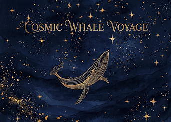 Cosmic Whale Voyage Celestial Art