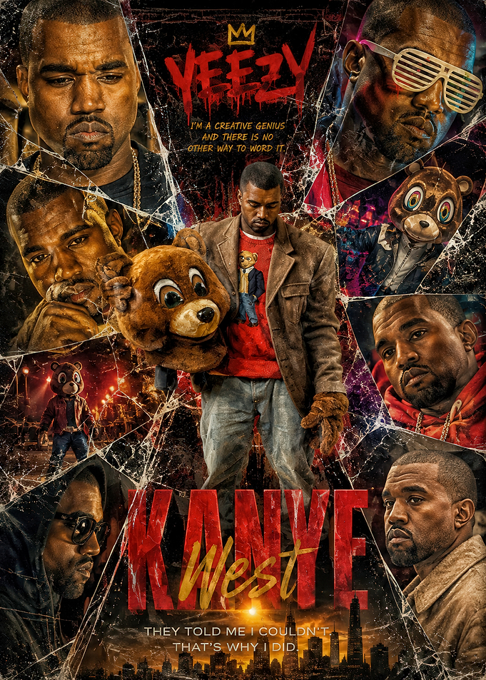 Kanye West Collage Poster