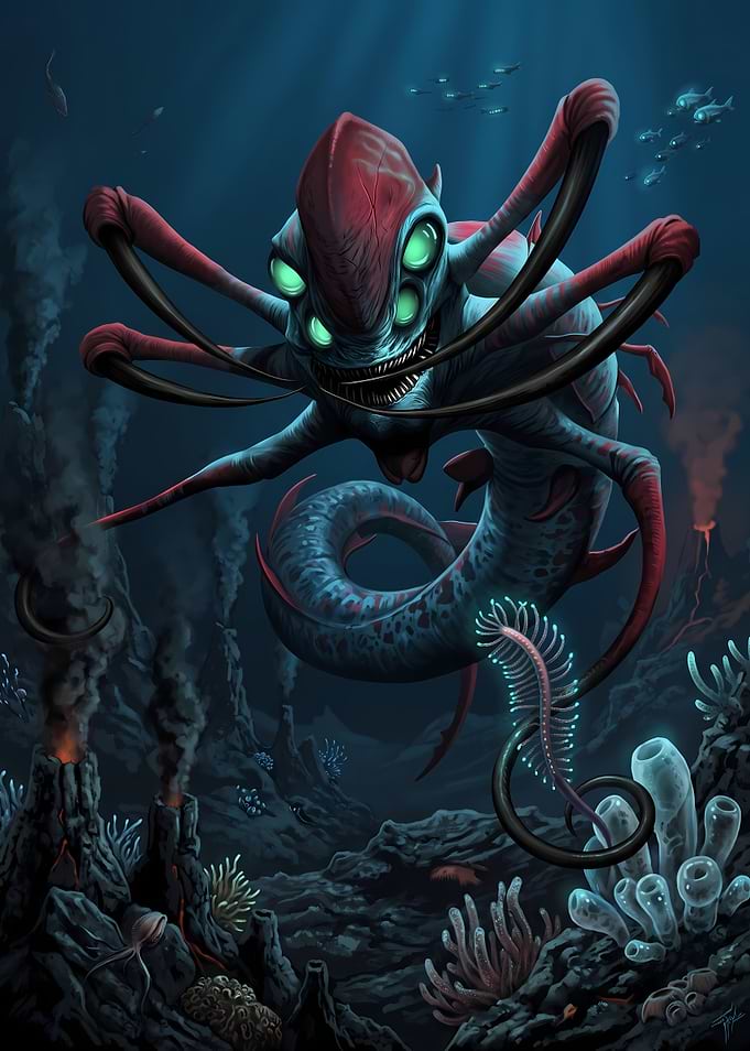 Reaper Leviathan from Subnautica