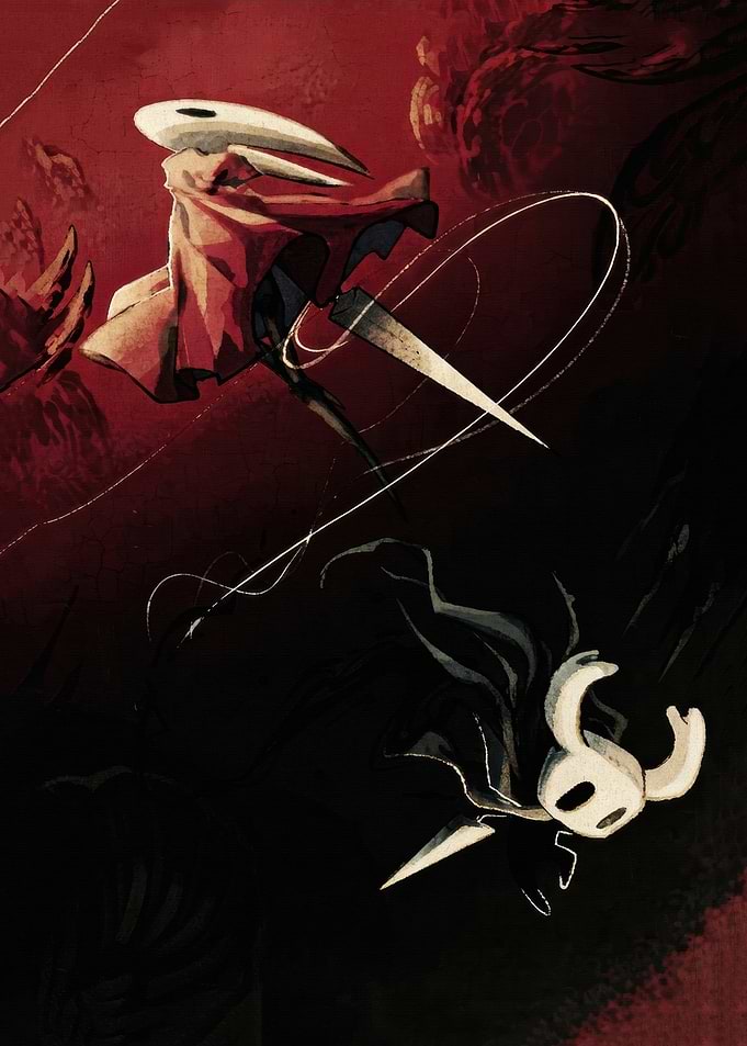 Hornet and The Knight Battle