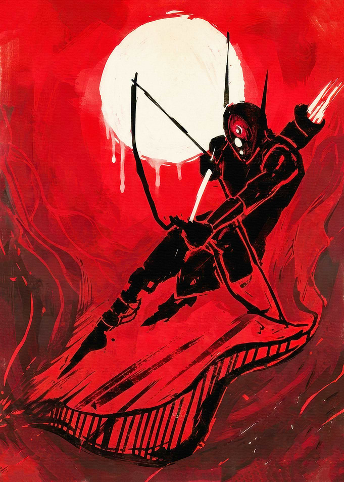 Risk of Rain 2 Huntress Illustration