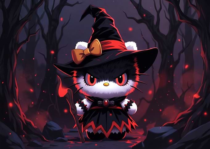 Evil Witch Hello Kitty