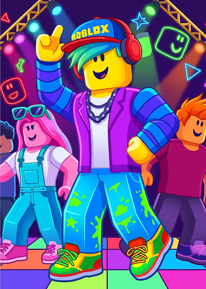 Roblox Characters Dancing at Party