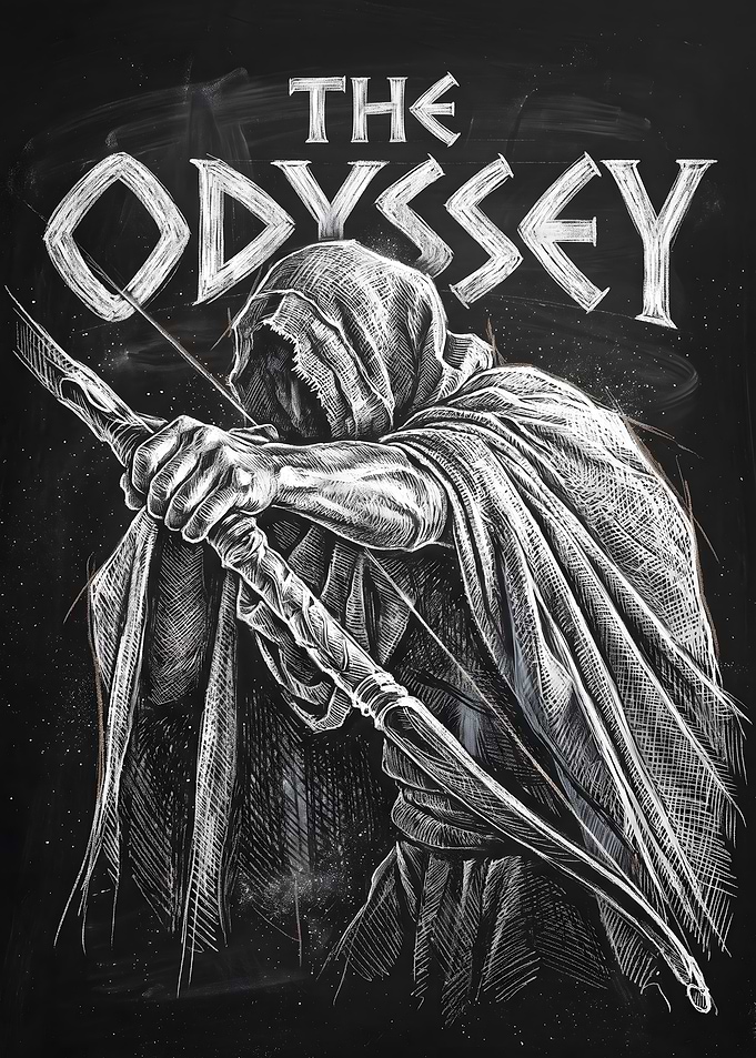 The Odyssey Archer Chalk Art