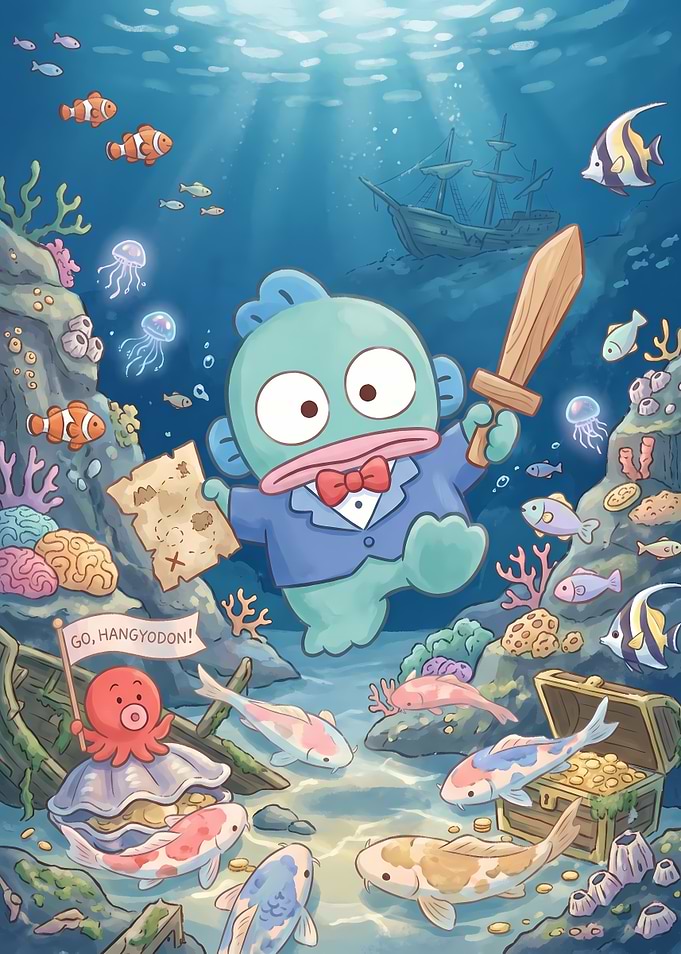 Hangyodon Underwater Treasure Hunt Adventure