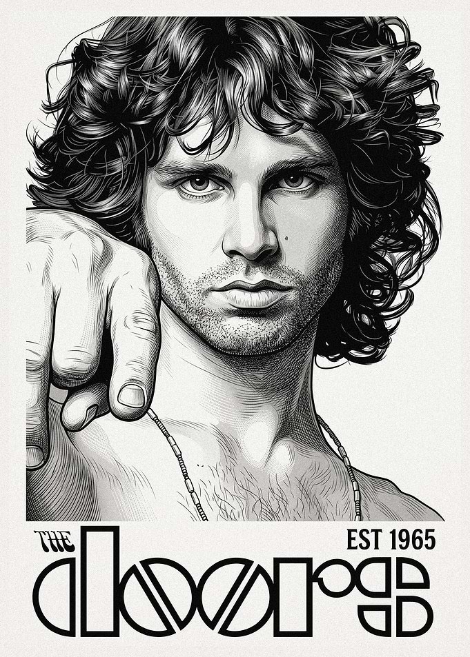 Jim Morrison The Doors Portrait