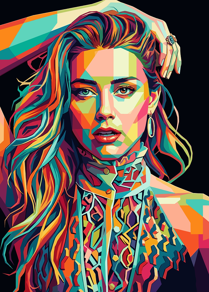 Amber Heard Pop Art Portrait
