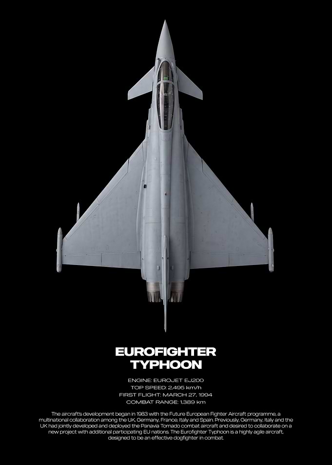 Eurofighter Typhoon Technical Poster