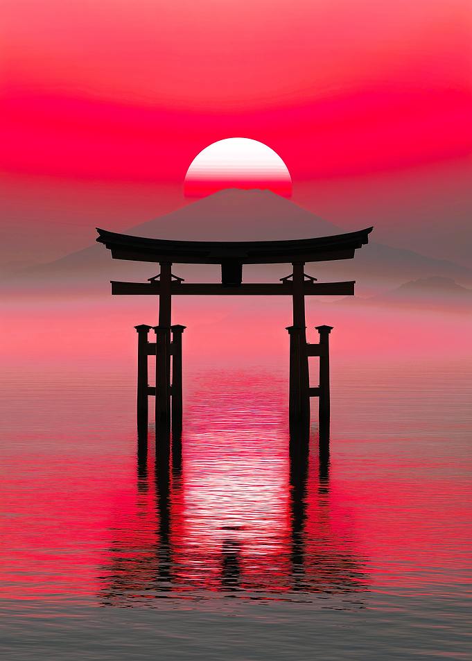 Torii Gate at Sunset