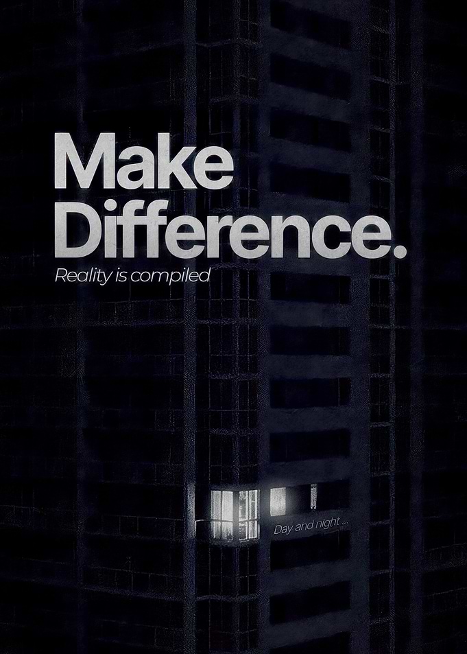 Make Difference Inspirational Urban Poster