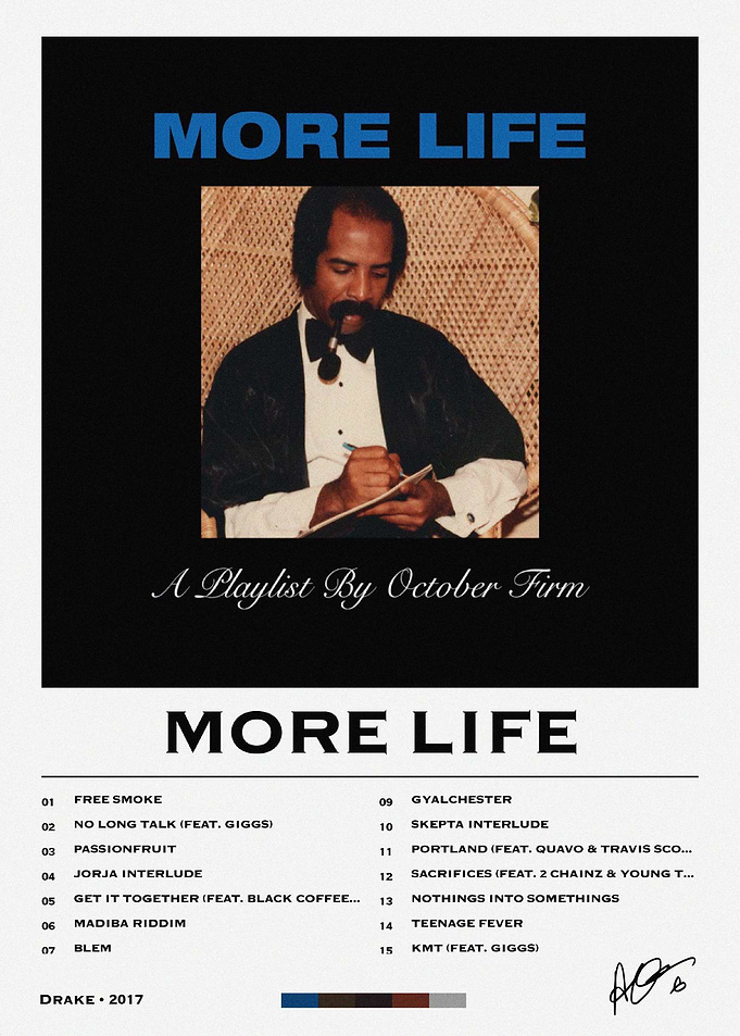 Drake More Life Album Poster