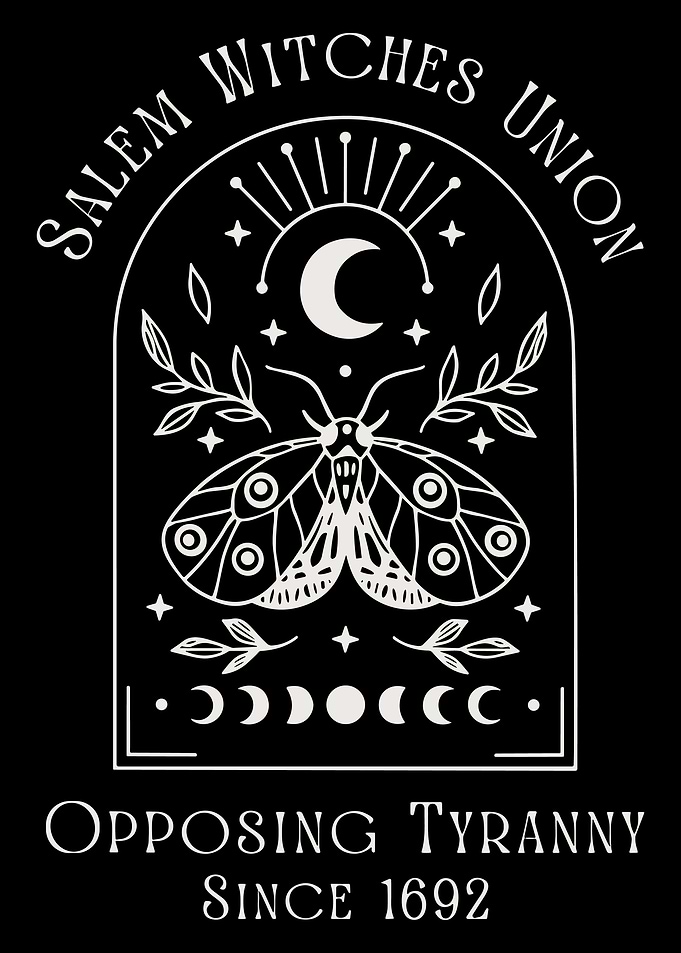Salem Witches Union Moth Graphic