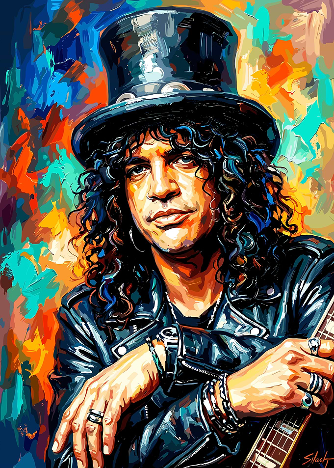 Slash Portrait Oil Painting