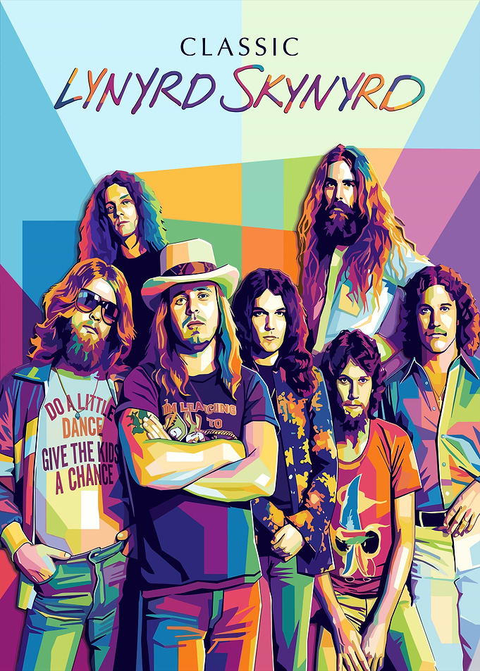 Classic Lynyrd Skynyrd Pop Art Poster