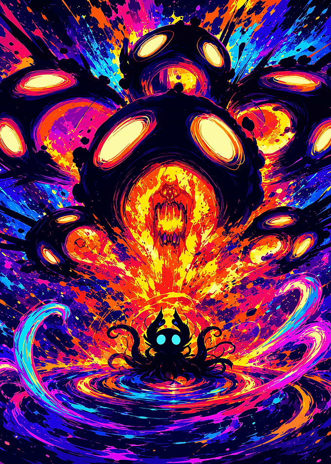 Hollow Knight Void Entity Illustration