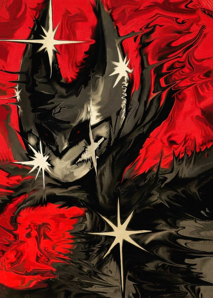 Hollow Knight Abstract Red and Black