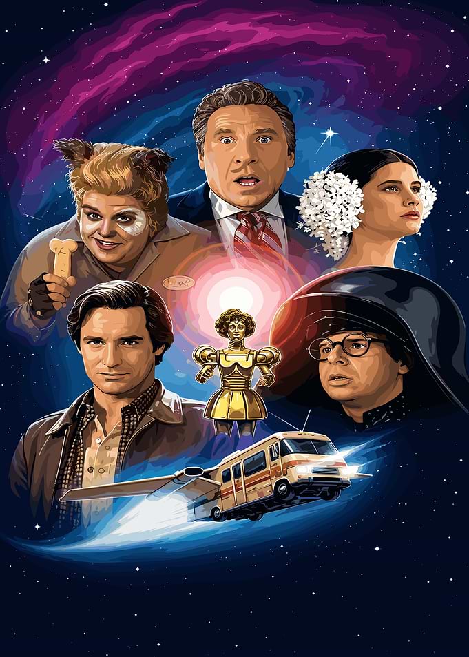 Spaceballs Movie Cast Poster Art
