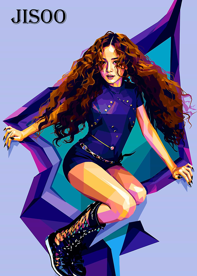 Jisoo Pop Art Portrait
