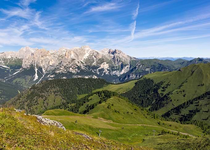 Dolomites Mountain Landscape in Summer - Col Valvacin - Buffaure - Italy