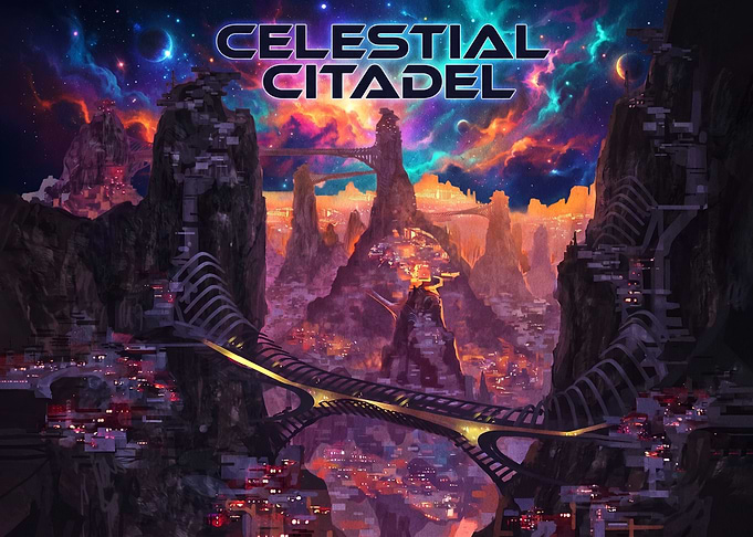 Celestial Citadel Fantasy Landscape