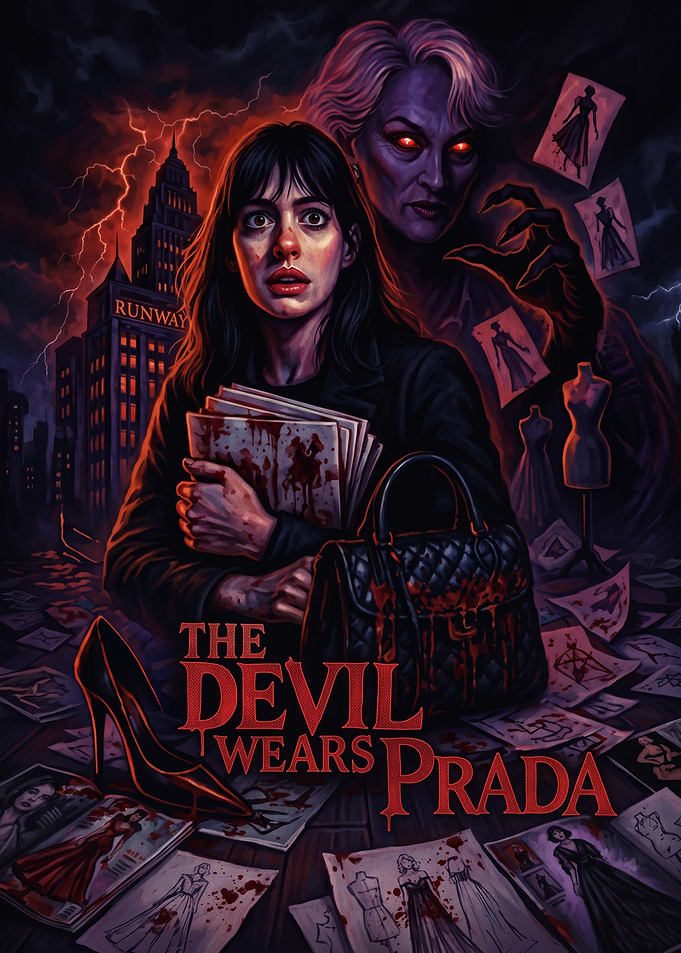 The Devil Wears Prada Horror Poster