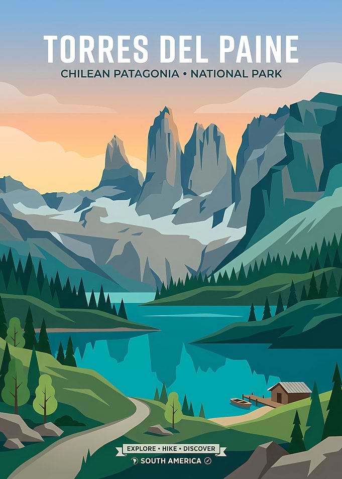 Torres del Paine National Park Poster