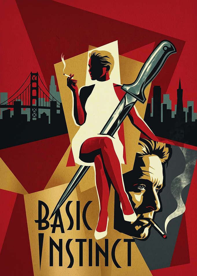 Basic Instinct Minimalist Movie Poster