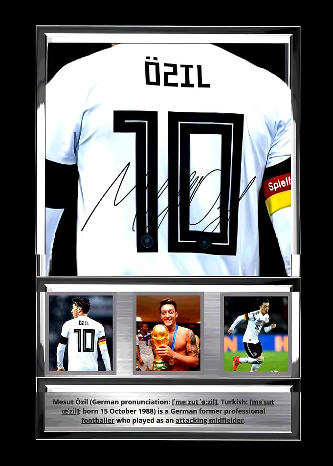 Mesut Özil Framed Memorabilia Collage