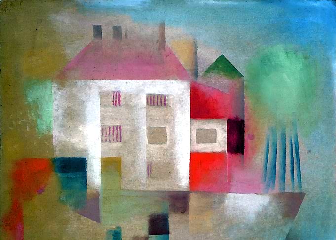 Paul Klee - New House in the Suburbs