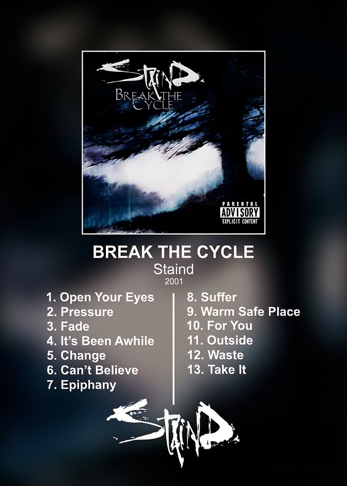 Staind Break The Cycle Album Poster
