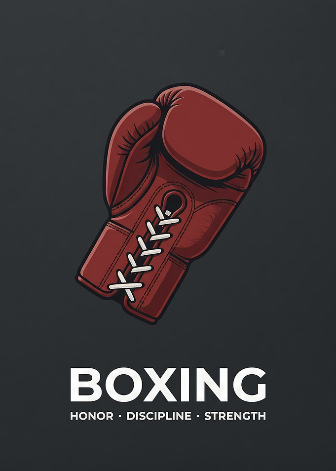 Vintage Boxing Glove Poster