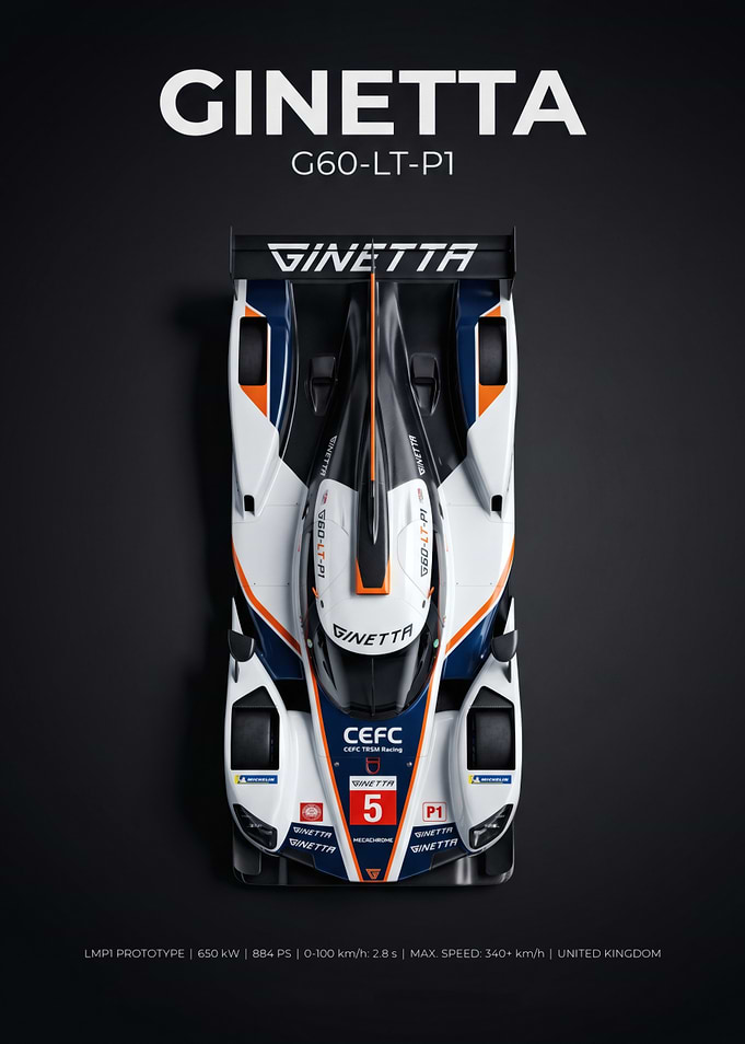 Ginetta G60-LT-P1 LMP1 Race Car