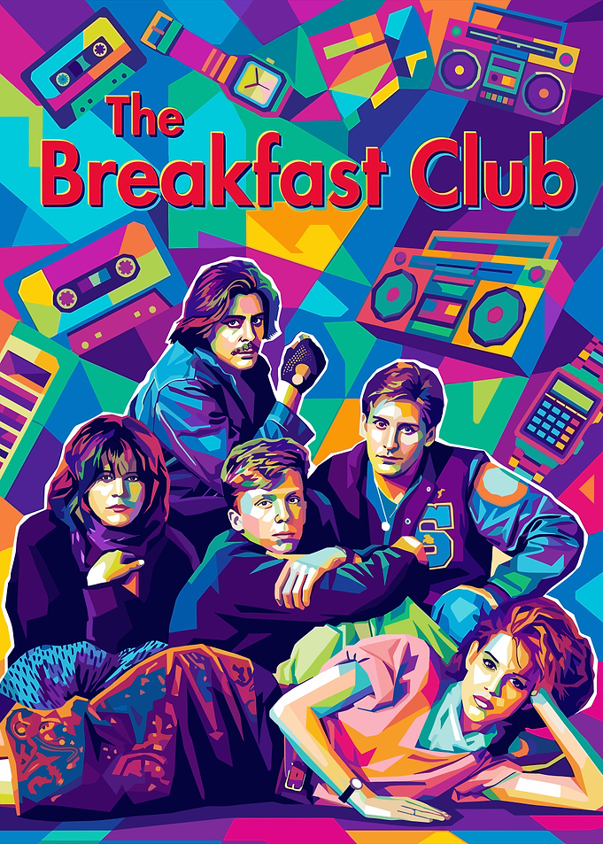 The Breakfast Club Pop Art Poster