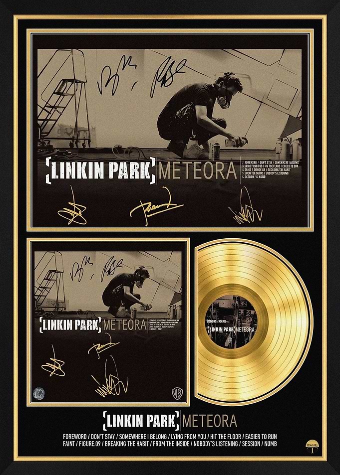 Linkin Park Meteora Gold Record Display