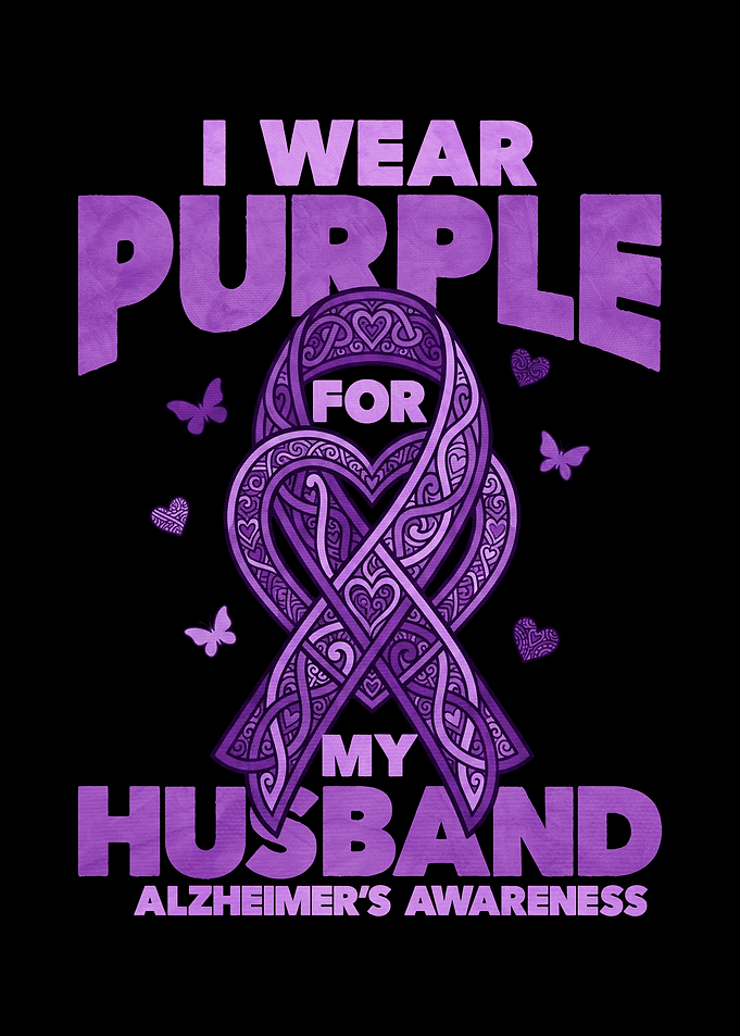 Alzheimer's Awareness Husband Support Design